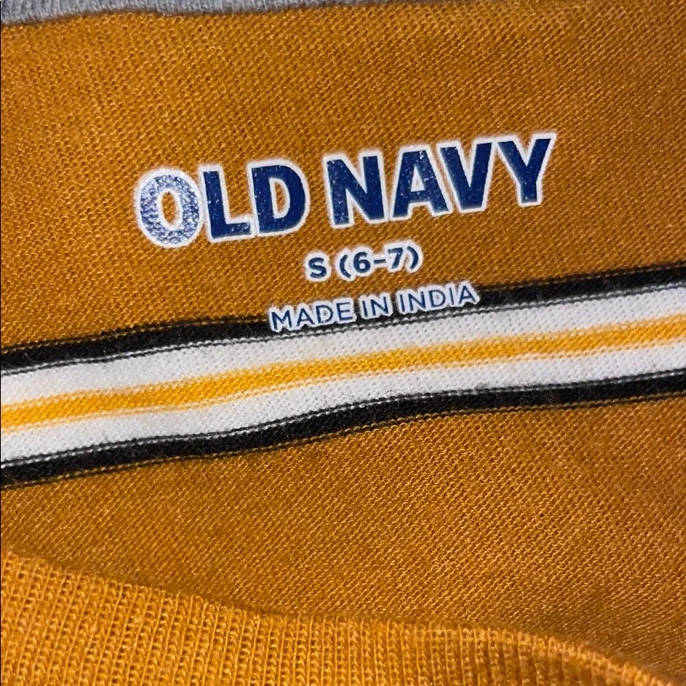 Mustard Striped long sleeve tee - Picture 4 of 4